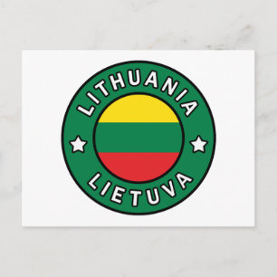 Lithuania Lietuva Postcard