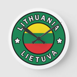 Lithuania Lietuva Round Clock