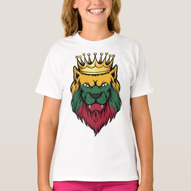 Lithuania  Lion King Flag T-Shirt (Front)