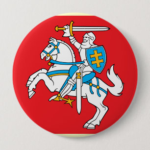 Lithuania , Lithuania 4 Inch Round Button