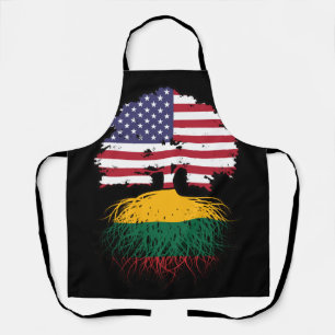 Lithuania Lithuanian American USA United States Apron