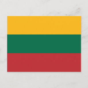 Lithuania (Lithuanian) Flag Postcard