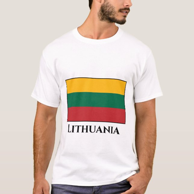Lithuania (Lithuanian) Flag T-Shirt (Front)