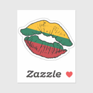 Lithuania Lithuanian Lipstick Love Flag