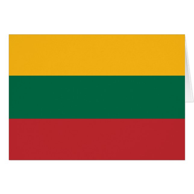Lithuania  - Lithuanian National Flag (Front Horizontal)