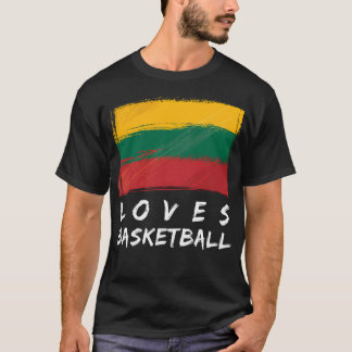 Lithuania Loves Basketball T-Shirt