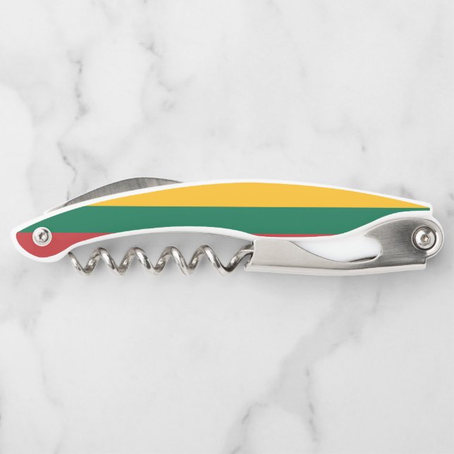 Lithuania National Flag Corkscrew (Back)