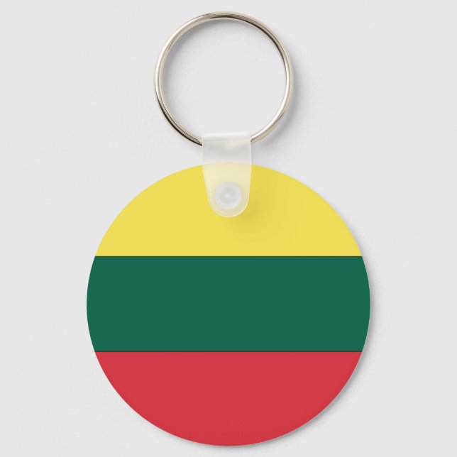Lithuania National Flag Keychain (Front)