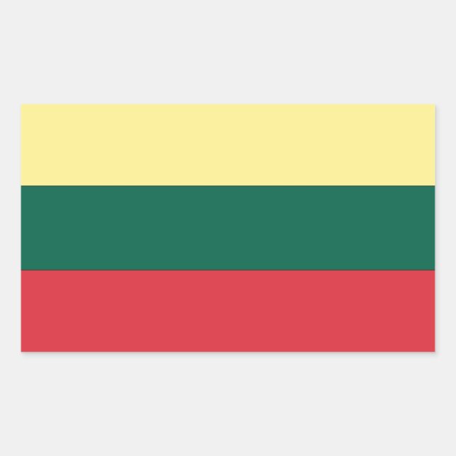 Lithuania National Flag Sticker (Front)