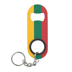 Lithuania National Pride Patriotic Keychain Bottle Opener