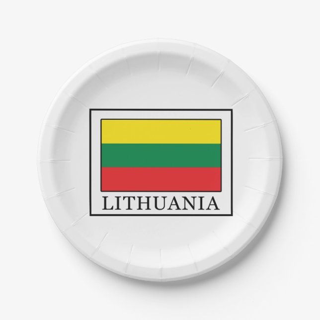 Lithuania Paper Plate (Front)