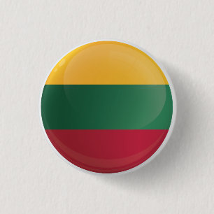 Lithuania  Round Icon Flag 1 Inch Round Button