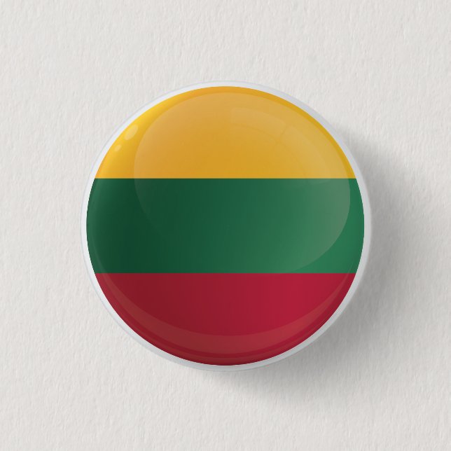Lithuania  Round Icon Flag 1 Inch Round Button (Front)