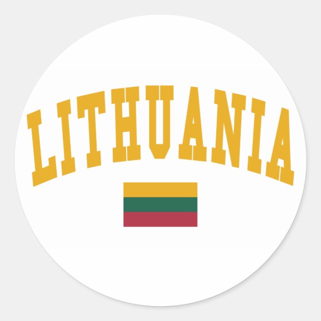 Lithuania Style Classic Round Sticker (Front)