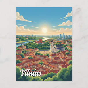 Lithuania Vilnius Travel Postcard