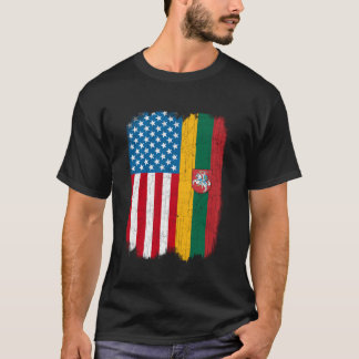 Lithuanian American Flag Lithuania T-Shirt