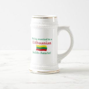 Lithuanian Builds Character Beer Stein