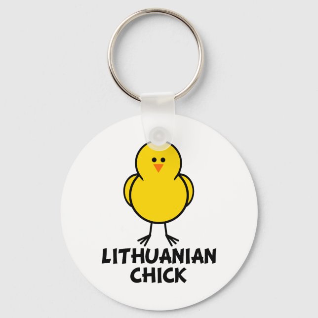 Lithuanian Chick Keychain (Front)