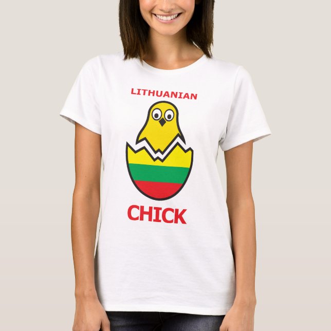 Lithuanian Chick T-Shirt (Front)