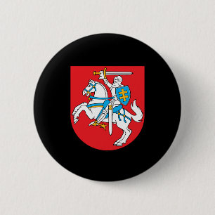 Lithuanian coat of arms 2 inch round button