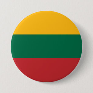 Lithuanian Flag 3 Inch Round Button