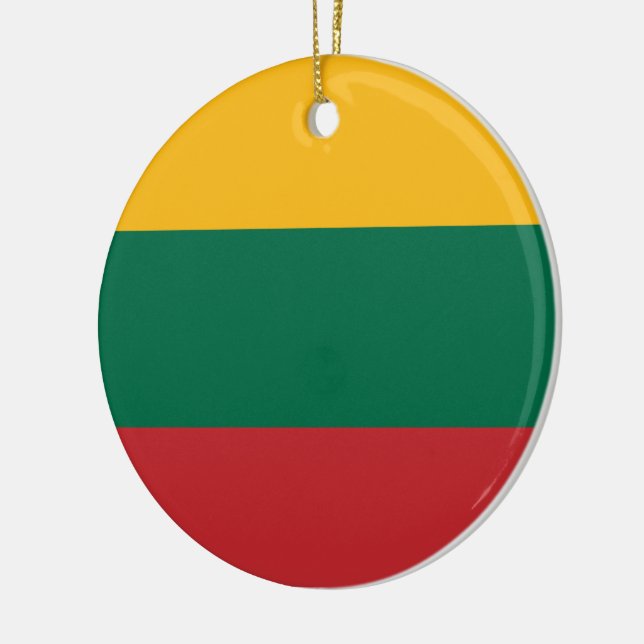 Lithuanian Flag Ceramic Ornament (Left)