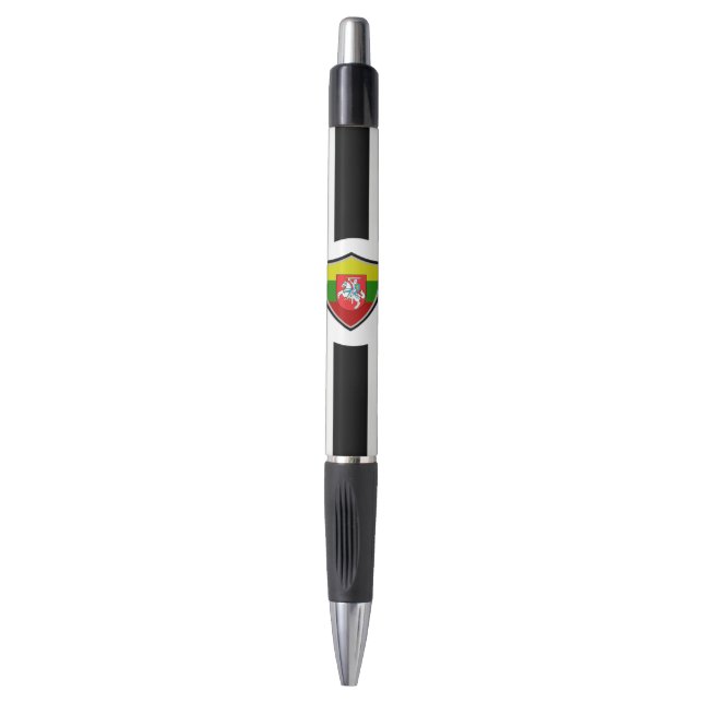 Lithuanian flag-coat arms pen (Front Vertical)