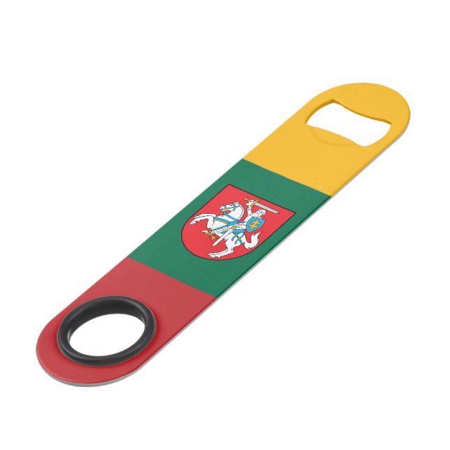 Lithuanian flag-coat of arms bar key (Front Angled)