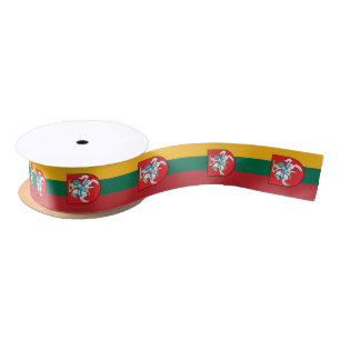 Lithuanian flag colours ribbon, Lithuania /sports Satin Ribbon