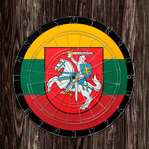 Lithuanian Flag Dartboard & Lithuania / game board