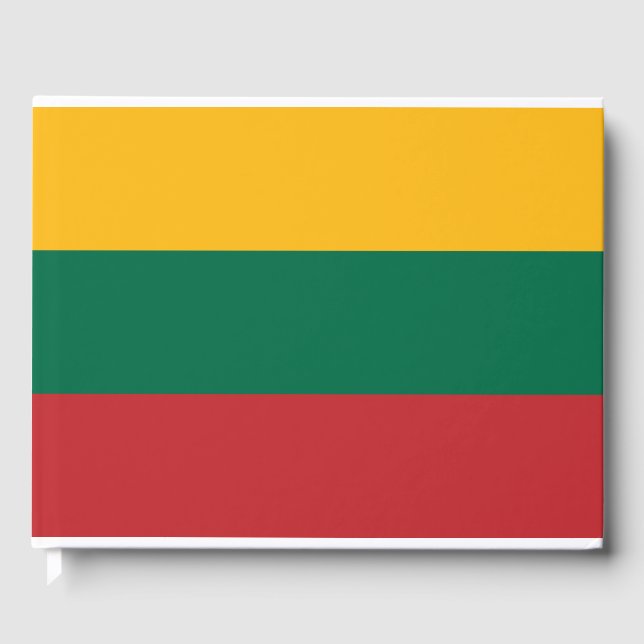 Lithuanian Flag Guest Book (Front)