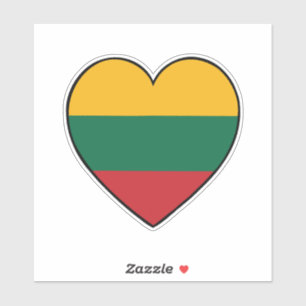 Lithuanian flag heart