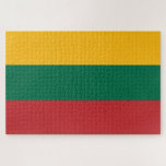 Lithuanian Flag (Lithuania) Jigsaw Puzzle<br><div class="desc">This design features the national flag of Lithuania, which is a country in the Baltic region of Europe. The country is situated along the southeastern shore of the Baltic Sea, to the southeast of Sweden and Denmark. Lithuania is bordered by Latvia to the north, Belarus to the east and south,...</div>
