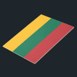 Lithuanian Flag Notepad<br><div class="desc">This design features the national flag of Lithuania, which is a country in the Baltic region of Europe. The country is situated along the southeastern shore of the Baltic Sea, to the southeast of Sweden and Denmark. Lithuania is bordered by Latvia to the north, Belarus to the east and south,...</div>