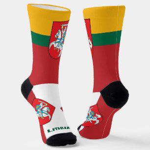 Lithuanian Flag Patriotic, Sustainable Lithuania Socks