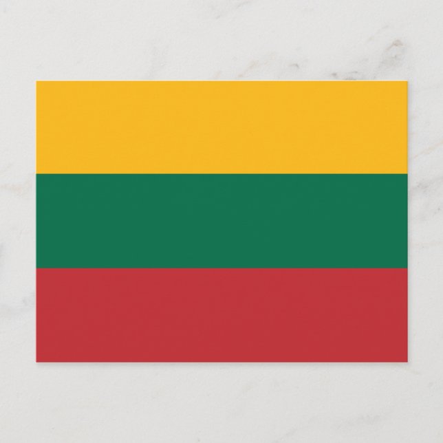 Lithuanian Flag Postcard (Front)