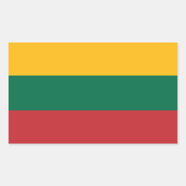 Lithuanian Flag Sticker (Front)