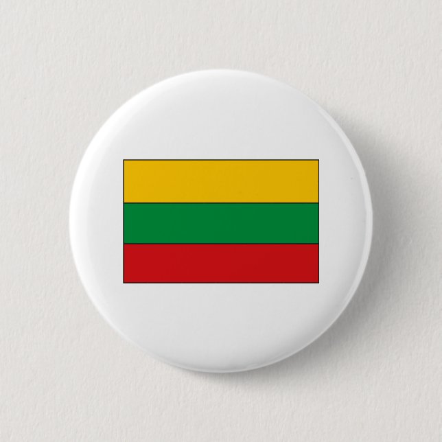 Lithuanian Flag T-shirts and Gifts 2 Inch Round Button (Front)