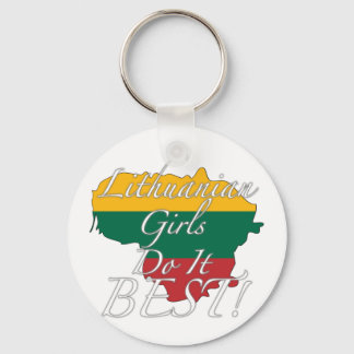 Lithuanian Girls Do It Best! Keychain