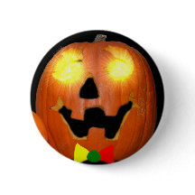 Lithuanian Halloween Pumpkin Button