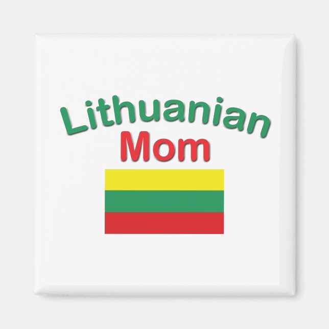 Lithuanian Mom Magnet (Front)