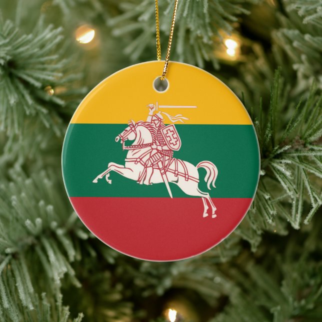 Lithuanian Vytis Ceramic Ornament (Tree)