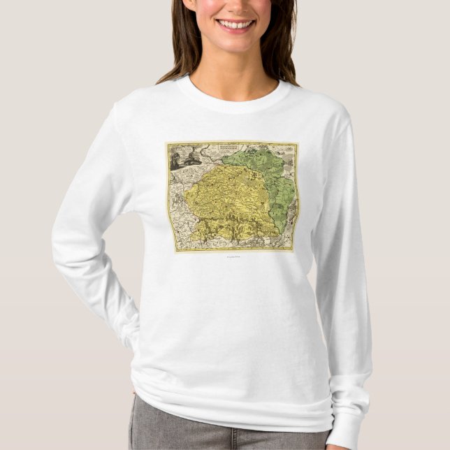 LithuaniaPanoramic MapLithuania T-Shirt (Front)