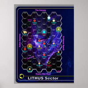 Lithus Sector Map Poster