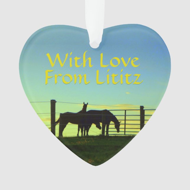 Lititz Ornament! Farm Life! Personalize on Back! Ornament (Front)