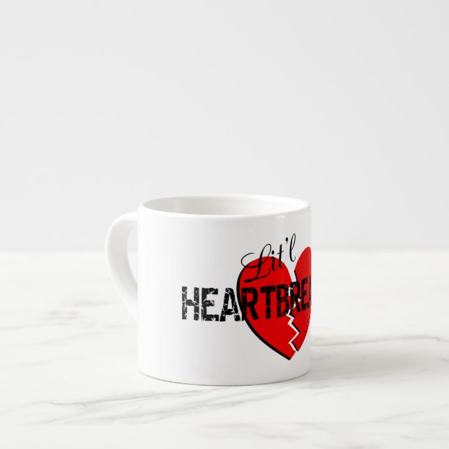 Lit'l Heart Breaker Espresso Mug (Front Left)