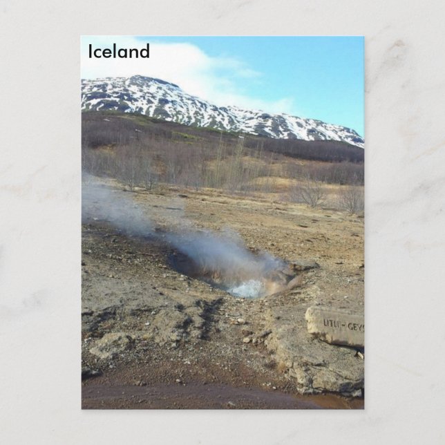 Litli Geyser, Iceland Postcard (Front)