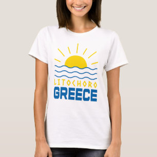 Litochoro Greece Sunshine And Sea Waves Women's T-Shirt