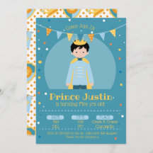 Litte Prince Invitation de fête d'anniversaire