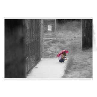 Littel Girl With A Pink Umbrella II